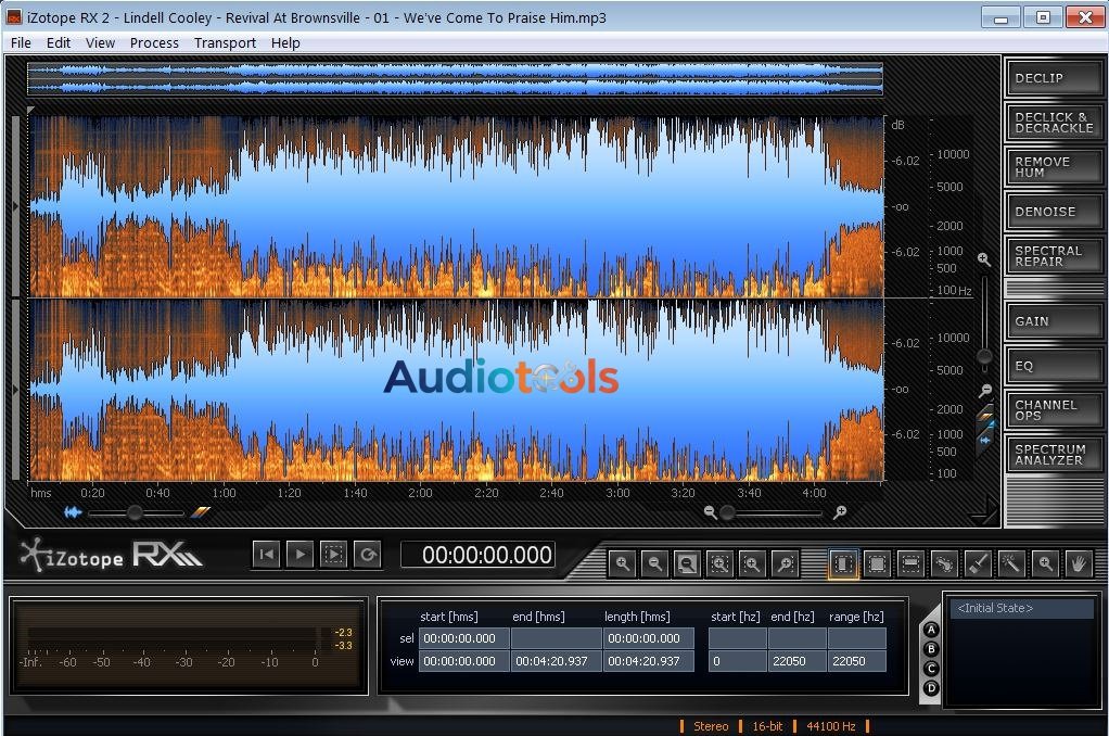 iZotope RX Audio Editor (x64) Full MEGA